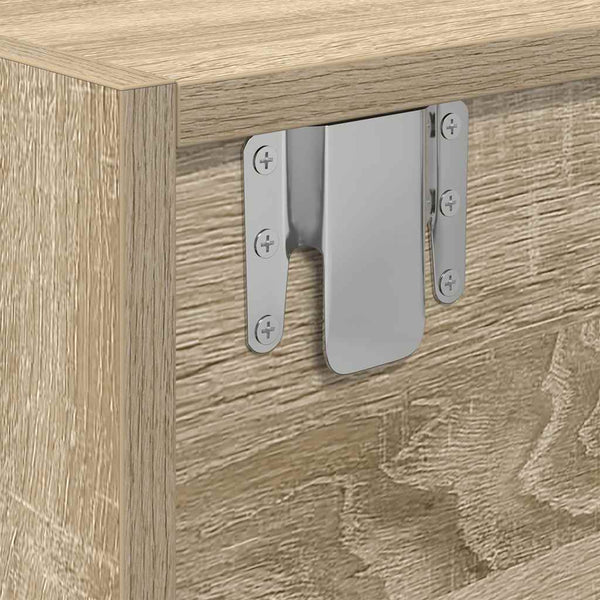 Tv-Seinäkaapit 2 Kpl Sonoma-Tammi 60X31X25,5 Cm Tekninen Puu