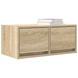 Tv-Seinäkaapit 2 Kpl Sonoma-Tammi 60X31X25,5 Cm Tekninen Puu