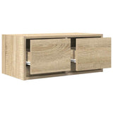 Tv-Seinäkaapit 2 Kpl Sonoma-Tammi 60X31X25,5 Cm Tekninen Puu