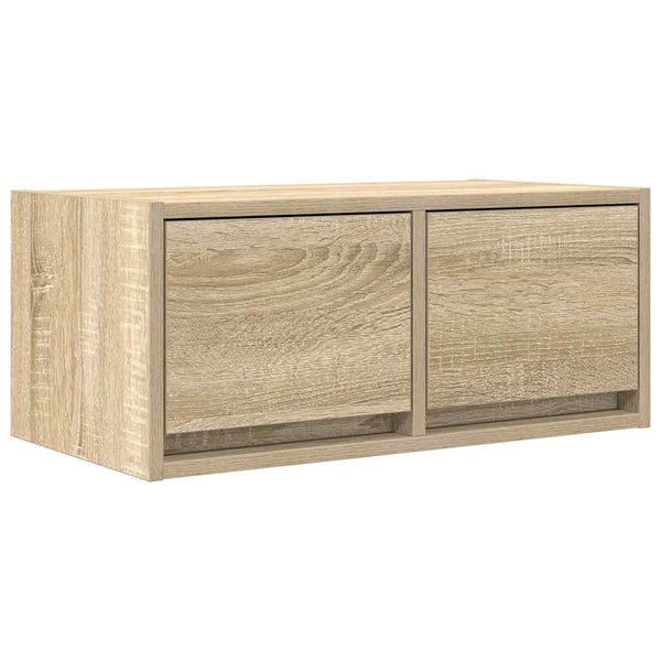 Tv-Seinäkaapit 2 Kpl Sonoma-Tammi 60X31X25,5 Cm Tekninen Puu