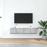 Tv-Seinäkaapit 2 Kpl 60X31X25,5 Cm Tekninen Puu