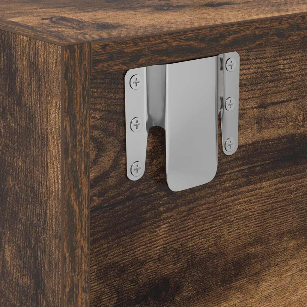Tv-Seinäkaappi 2 Kpl 60X31X25,5 Cm Tekninen Puu