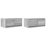 Tv-Seinäkaapit 2 Kpl 60X31X25,5 Cm Tekninen Puu