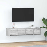 Tv-Seinäkaapit 2 Kpl 60X31X25,5 Cm Tekninen Puu