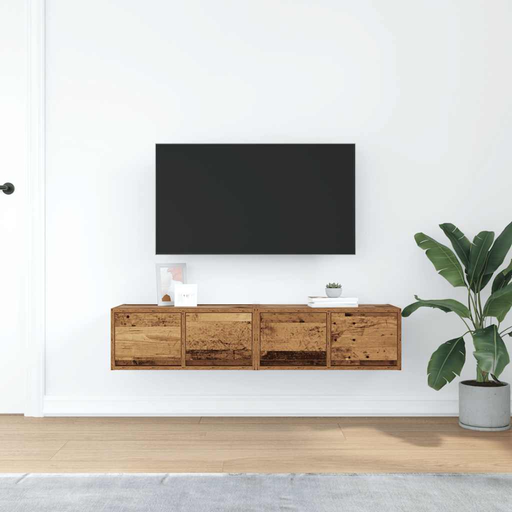 Tv Kaapit 2 Kpl 60X31X25,5 Cm Suunniteltu Puu