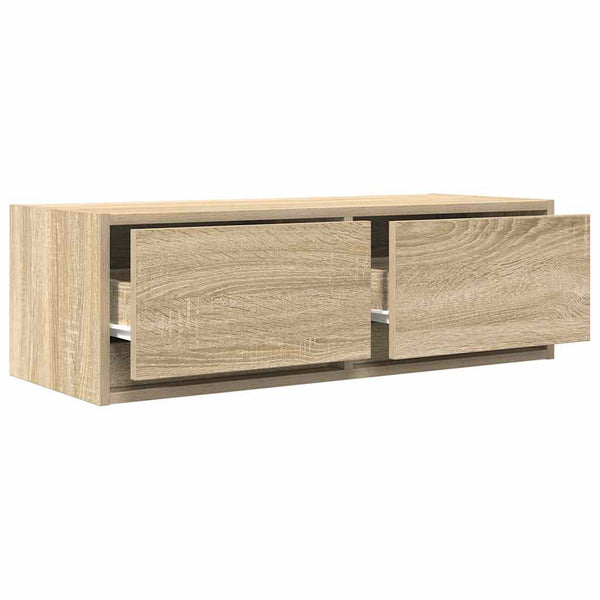 Tv-Seinäkaapit 2 Kpl Sonoma-Tammi 80X31X25,5 Cm Tekninen Puu