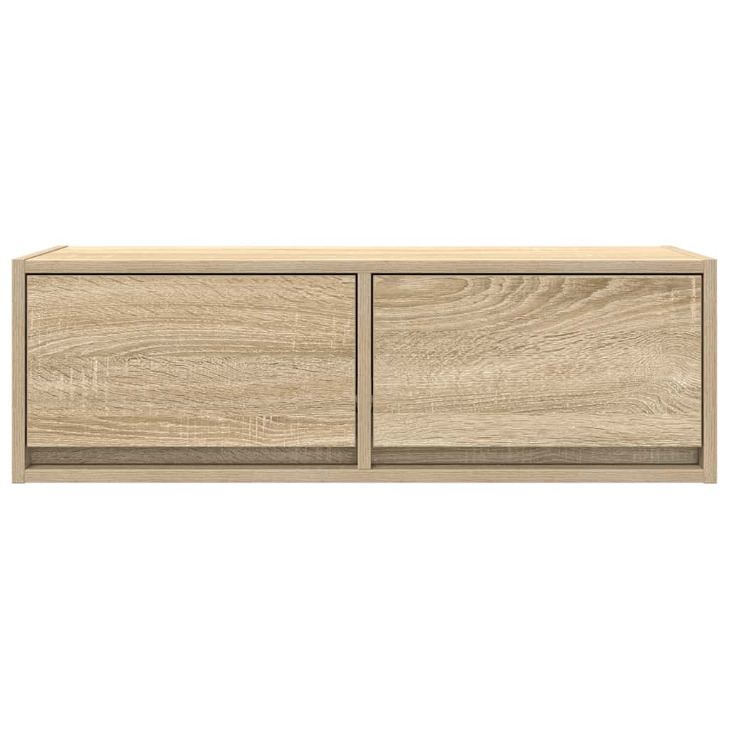 Tv-Seinäkaapit 2 Kpl Sonoma-Tammi 80X31X25,5 Cm Tekninen Puu