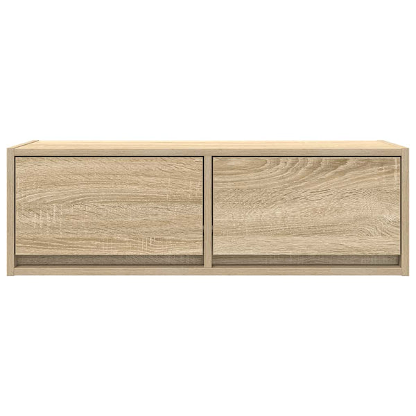 Tv-Seinäkaapit 2 Kpl Sonoma-Tammi 80X31X25,5 Cm Tekninen Puu