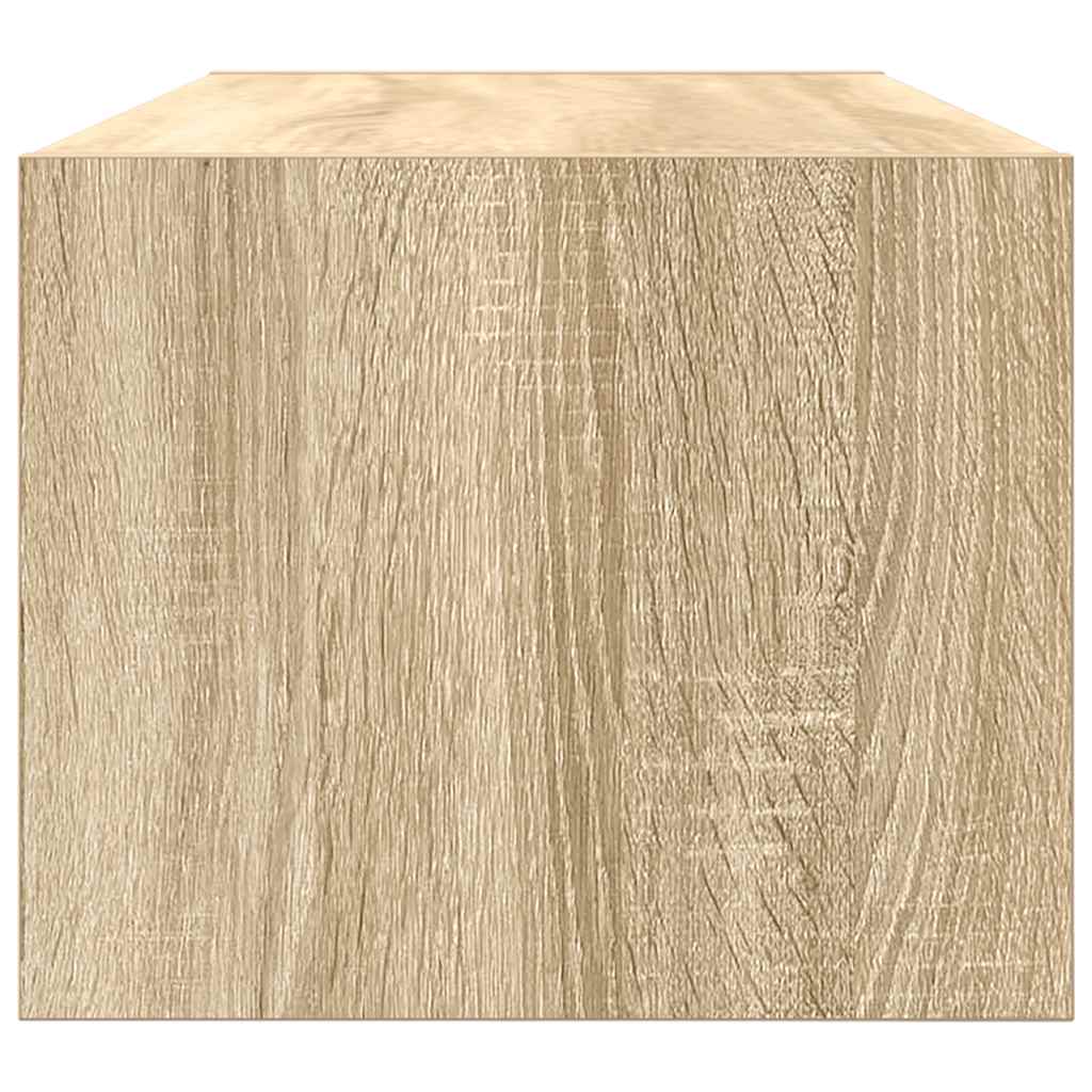 Tv-Seinäkaapit 2 Kpl Sonoma-Tammi 80X31X25,5 Cm Tekninen Puu