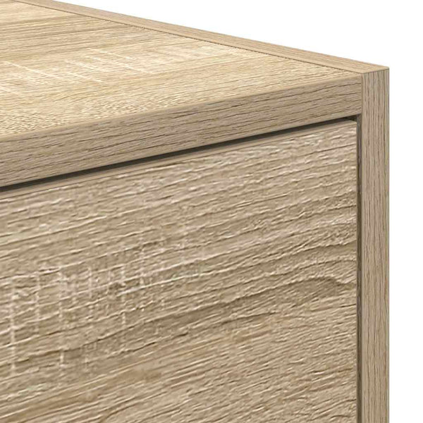 Tv-Seinäkaapit 2 Kpl Sonoma-Tammi 80X31X25,5 Cm Tekninen Puu