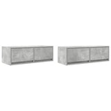 Tv-Seinäkaapit 2 Kpl 80X31X25,5 Cm Tekninen Puu