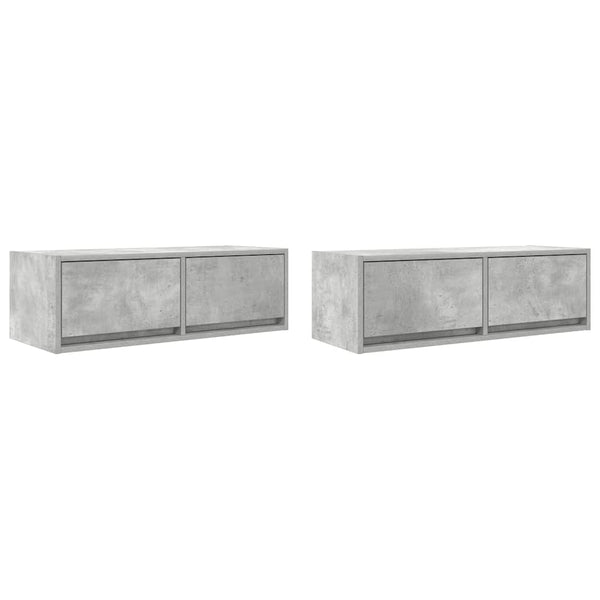 Tv-Seinäkaapit 2 Kpl 80X31X25,5 Cm Tekninen Puu