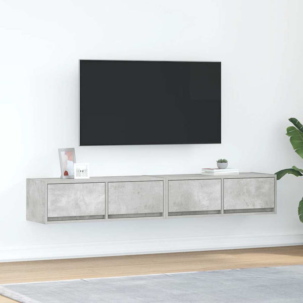 Tv-Seinäkaapit 2 Kpl 80X31X25,5 Cm Tekninen Puu