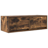 Tv-Seinäkaappi 2 Kpl 80X31X25,5 Cm Tekninen Puu