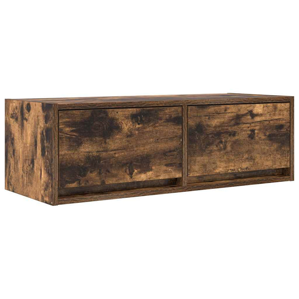 Tv-Seinäkaappi 2 Kpl 80X31X25,5 Cm Tekninen Puu