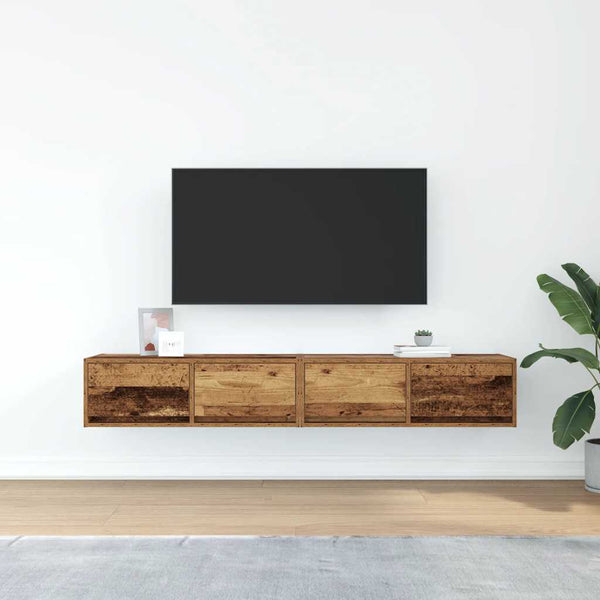 Tv Kaapit 2 Kpl 80X31X25,5 Cm Suunniteltu Puu