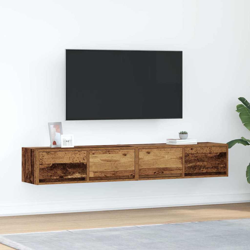 Tv Kaapit 2 Kpl 80X31X25,5 Cm Suunniteltu Puu