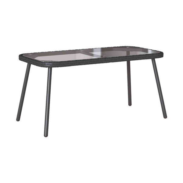Sohvapöytä Ruskea Ja Musta 90 X 45 X 43 Cm Polyrottinki
