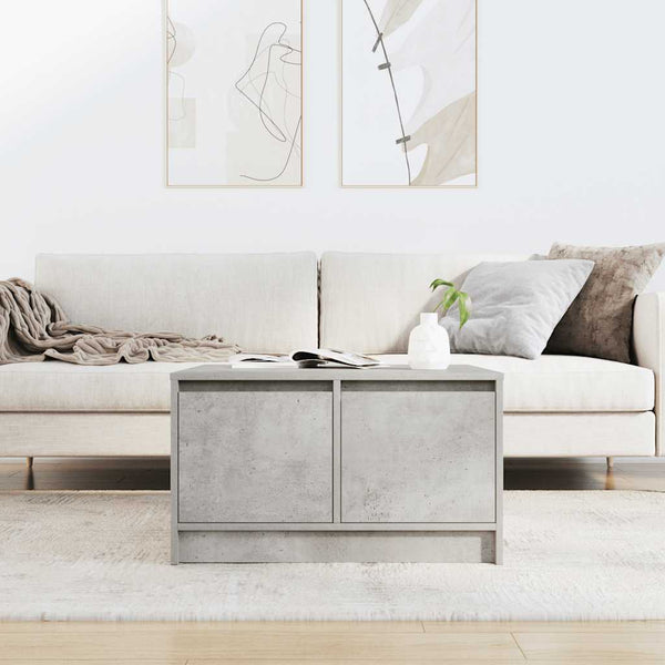 Sohvapöytä Laatikoilla Betonin Harmaa 70,5X70X40 Cm