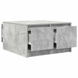 Sohvapöytä Laatikoilla Betonin Harmaa 70,5X70X40 Cm