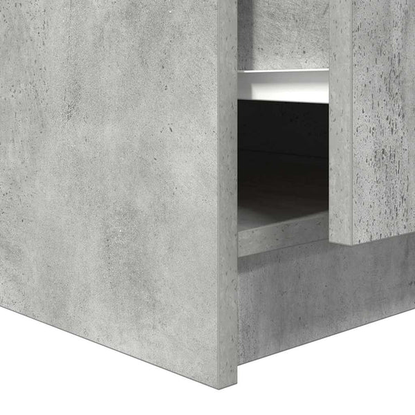 Sohvapöytä Laatikoilla Betonin Harmaa 70,5X70X40 Cm