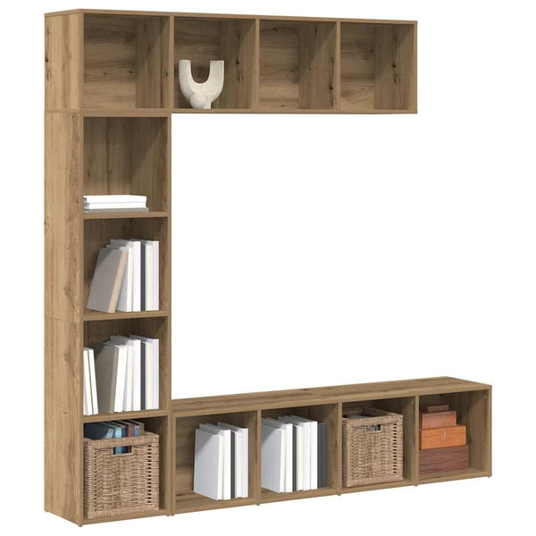 Kirjahylly 12 Tasoa 3 Kpl 36 X 30 X 143 Cm Tekninen Puu
