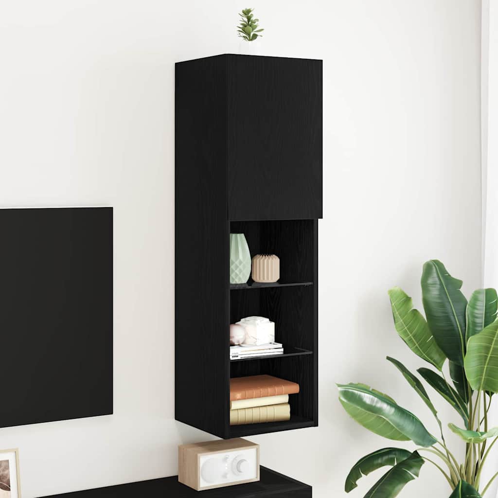 Tv-Kaapit Led-Valoilla 2 Kpl 30,5X30X102 Cm