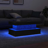 Sohvapöytä Led-Valoilla 50X50X40 Cm