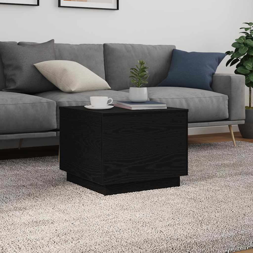Sohvapöytä Led-Valoilla 50X50X40 Cm