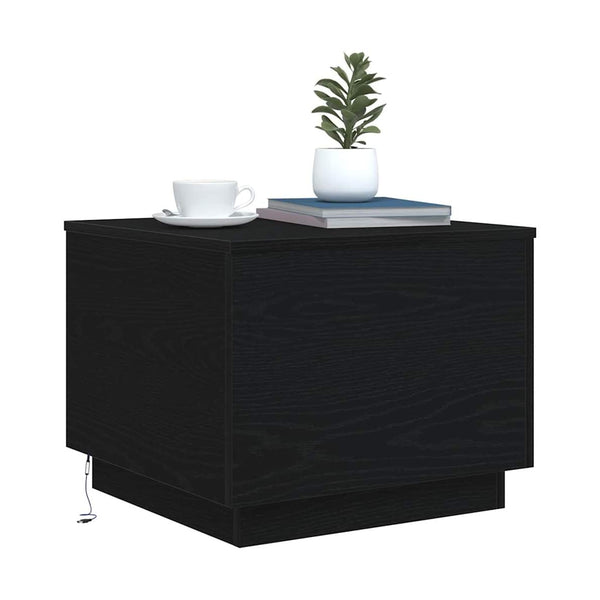 Sohvapöytä Led-Valoilla 50X50X40 Cm