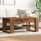Sohvapöytä Sonoma-Tammi 102X55X45 Cm Tekninen Puu