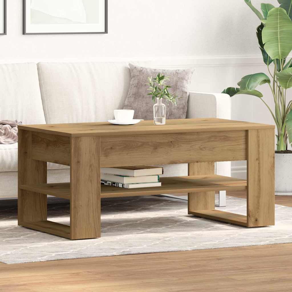 Sohvapöytä Sonoma-Tammi 102X55X45 Cm Tekninen Puu