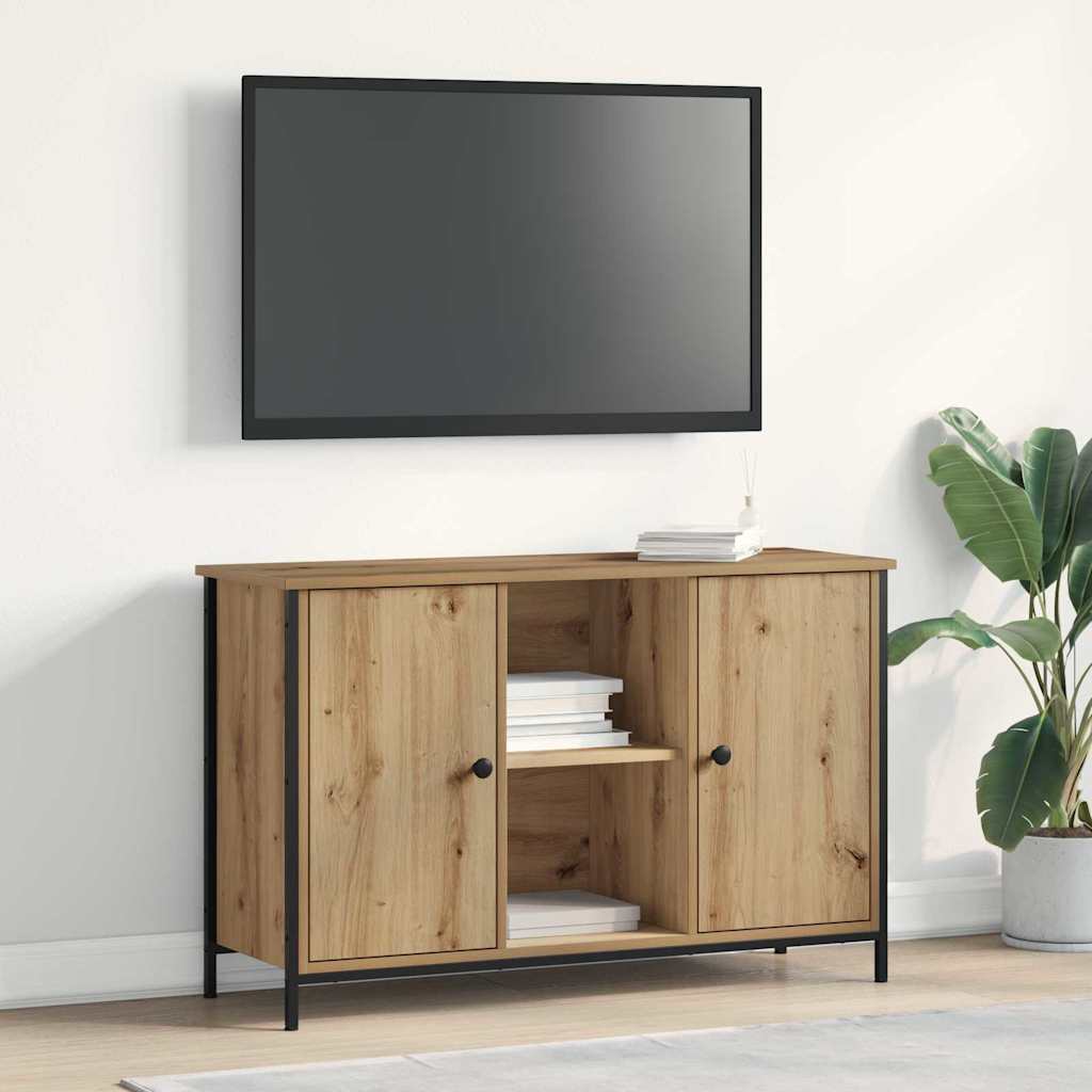Tv-Taso Sonoma-Tammi 100X35X65 Cm Tekninen Puu