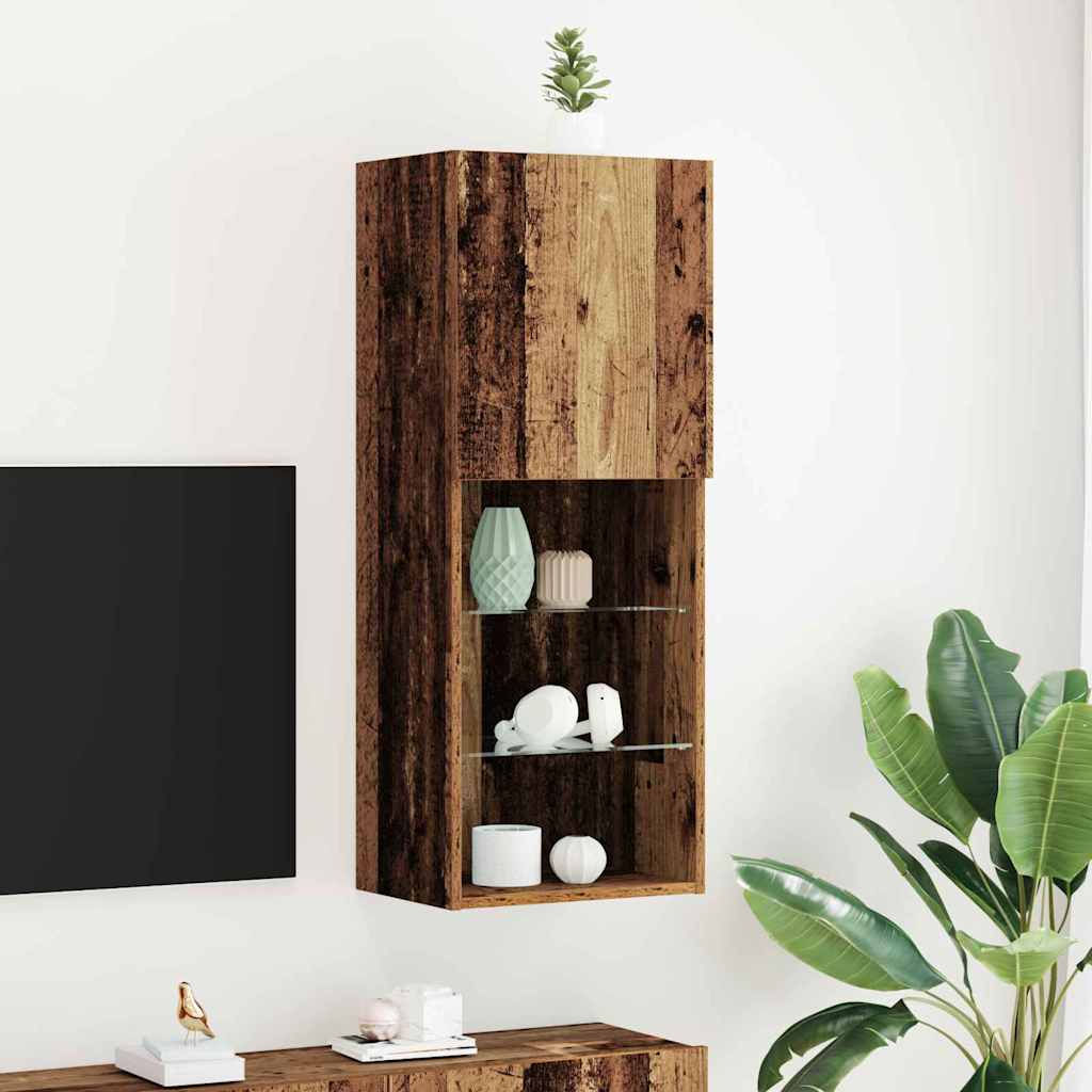 Tv-Kaapit Led-Valoilla 2 Kpl 30,5X30X102 Cm