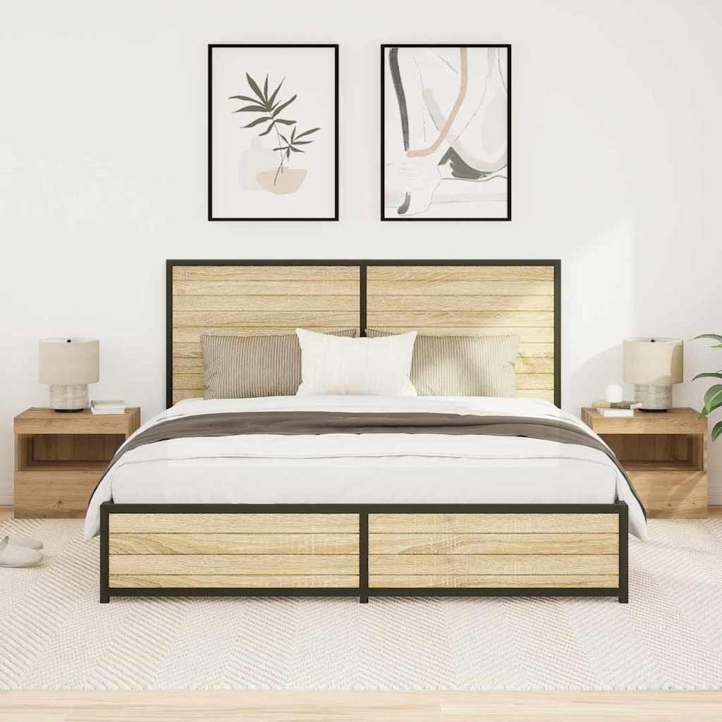 Yöpöytä Led-Valoilla 50X40X45 Cm