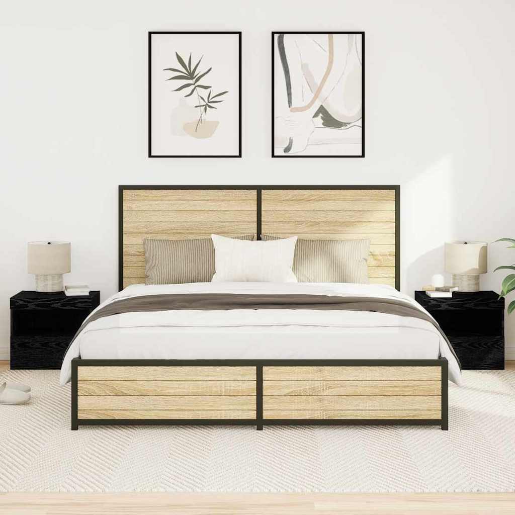 Yöpöytä Led-Valoilla 50X40X45 Cm