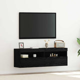 Tv-Seinäkaapit Led-Valoilla 2 Kpl 60X30X40 Cm