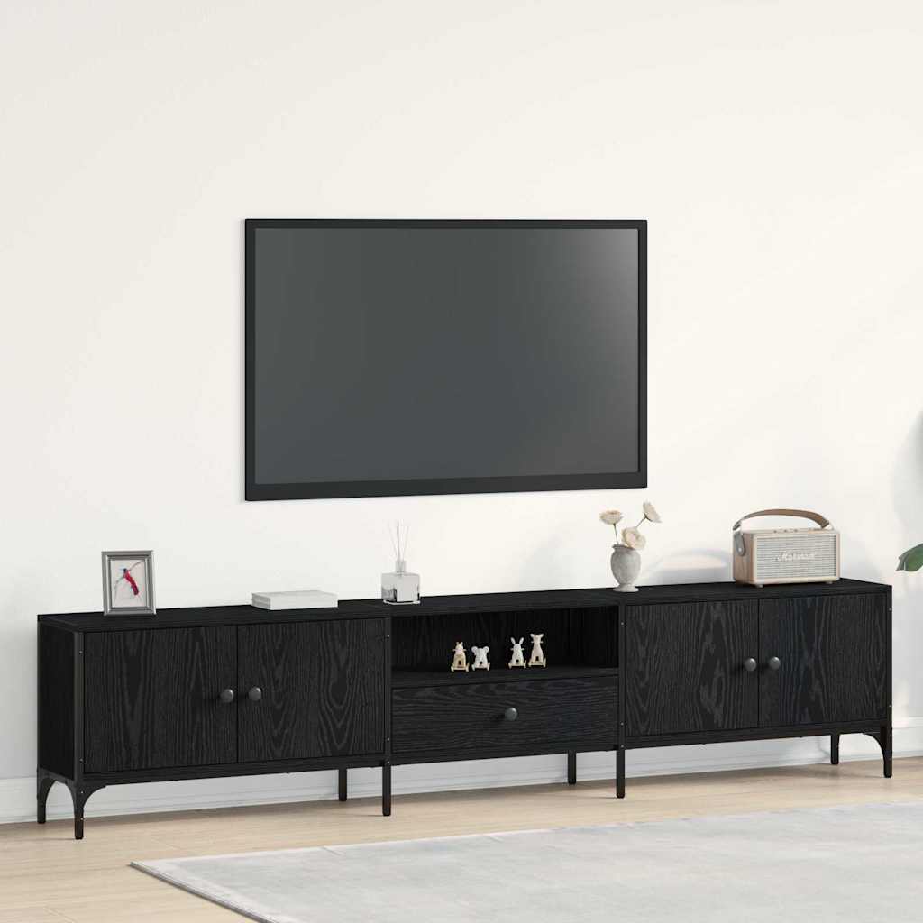 Tv-Taso Laatikolla 200X25X44 Cm Tekninen Puu
