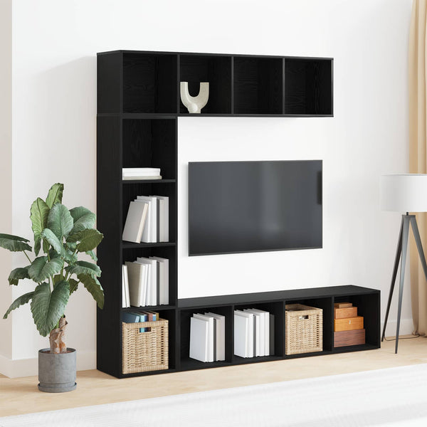 Kirjahylly 12 Tasoa 3 Kpl 36 X 30 X 143 Cm Tekninen Puu