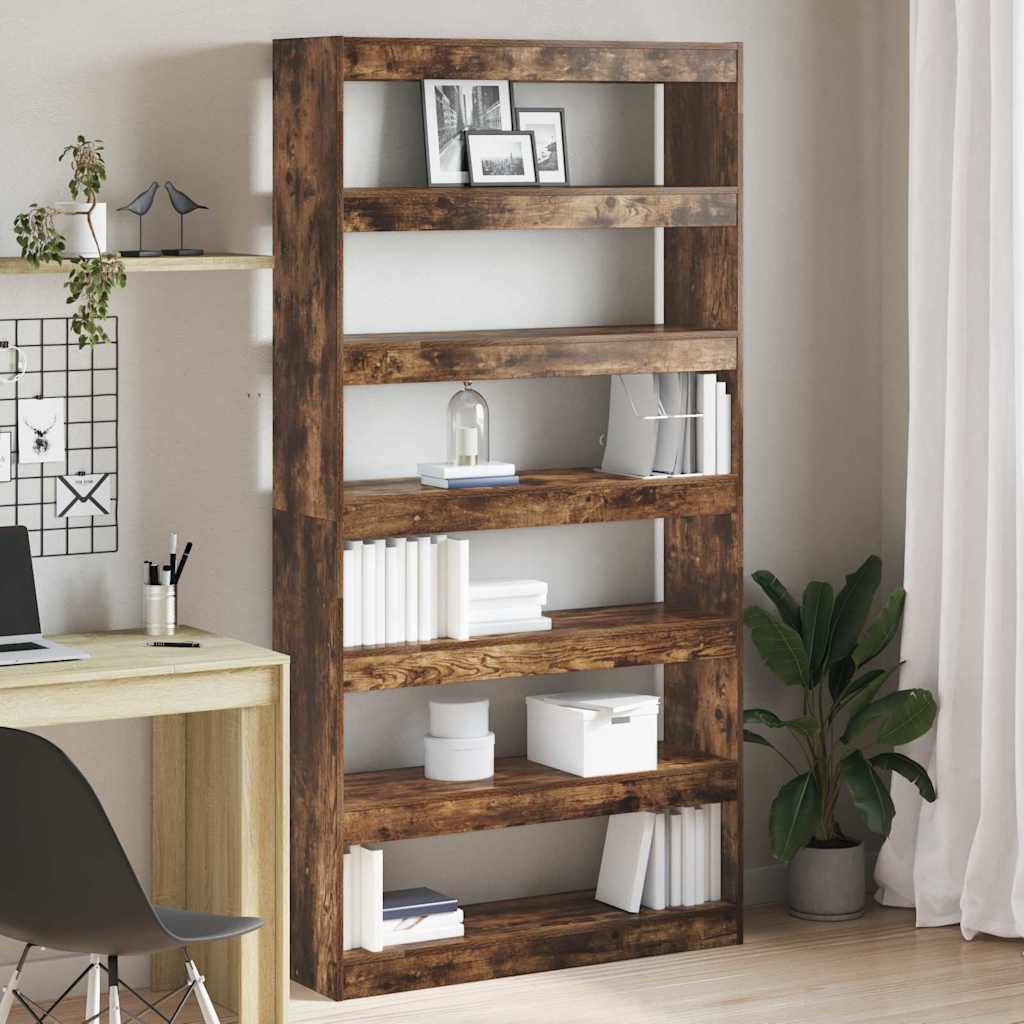 Kirjahylly 6 Tasoa 100 X 30 X 198 Cm Tekninen Puu