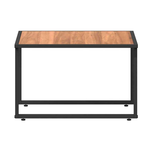 Sohvapöytä Musta Ja Ruskea 55 X 55 X 35 Cm Jauhemaalattu Teräs