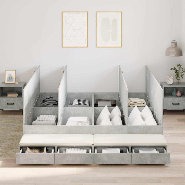 Säilytystilallinen Sängynrunko Ovella 160 Cm