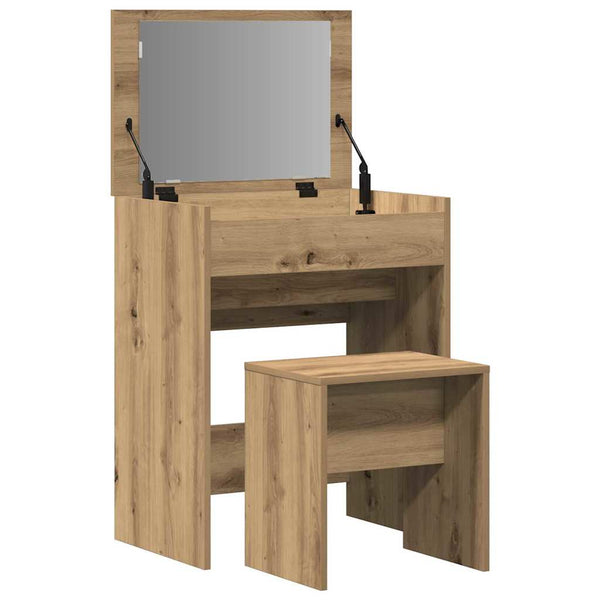 Meikkipöytä 2 Kpl 60 X 40 X 75 Cm Tekninen Puu