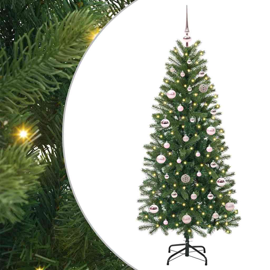Tekojoulukuusi 300 Led-Valoilla Vihreä Pe Ja Pvc
