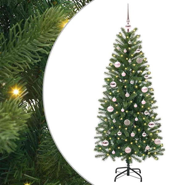 Tekojoulukuusi 300 Led-Valoilla Vihreä Pe Ja Pvc