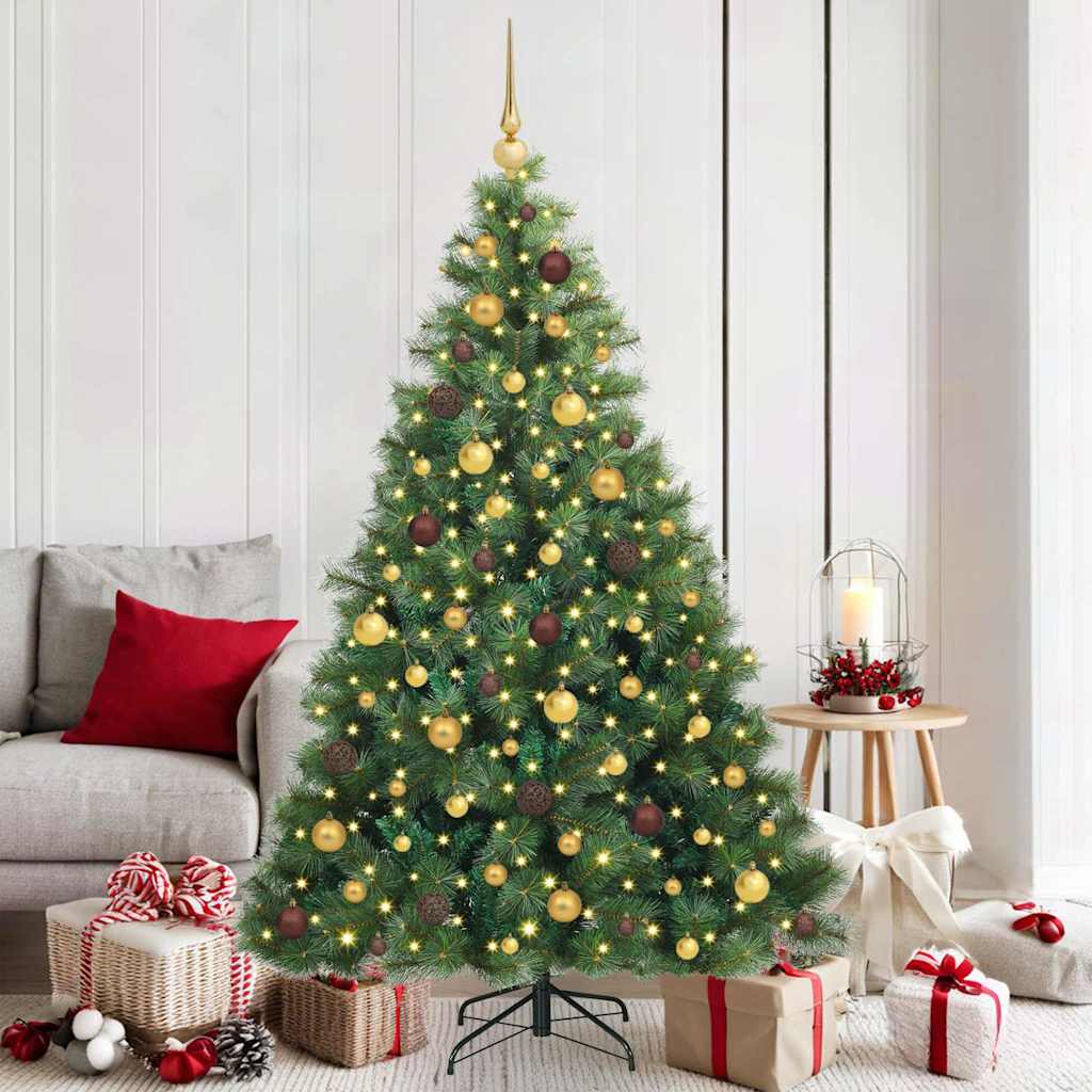 Tekojoulukuusi 300 Led-Valoilla Vihreä Pe Ja Pvc