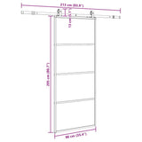 Liukuovi Asennustarvikkeilla 90X205 Cm Esg Lasi