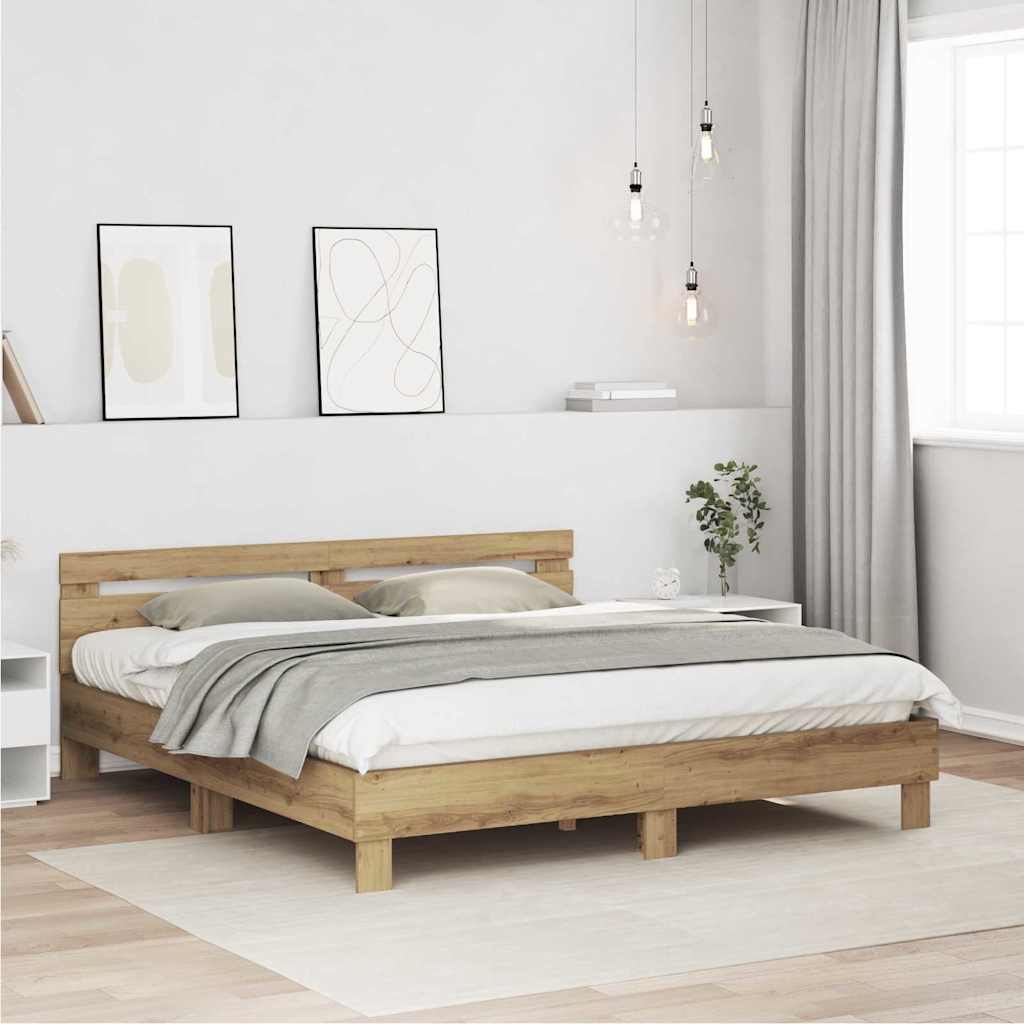Sängyn Runko Artisan Tammi 203 X 185 X 70 Cm Tekninen Puu