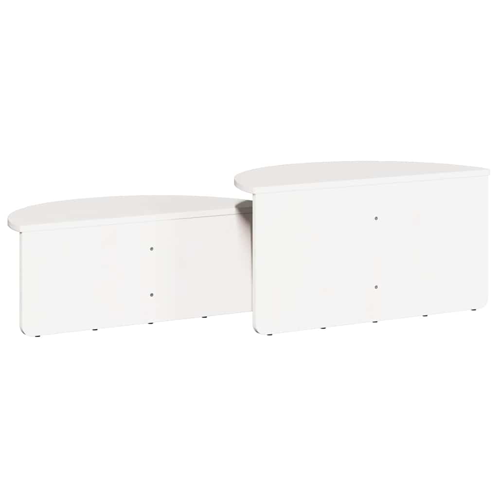 Sohvapöytä 2 Kpl 79 X 39,5 X 40 Cm Täysi Mänty