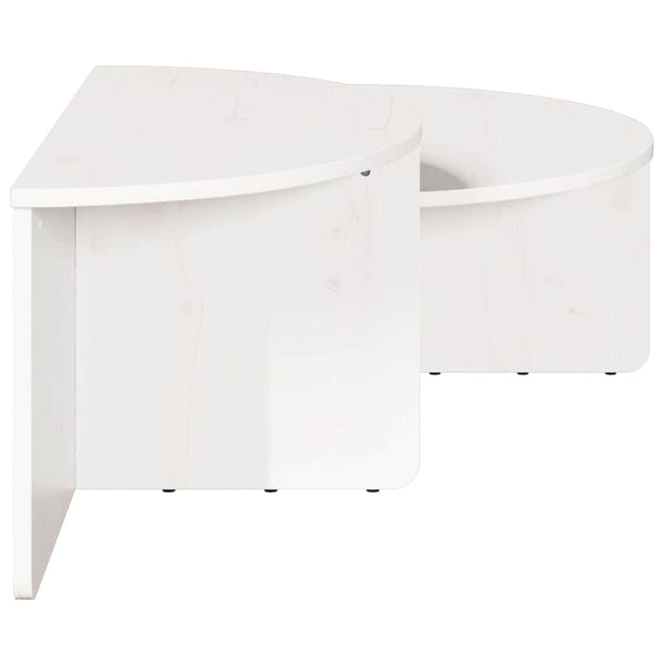 Sohvapöytä 2 Kpl 79 X 39,5 X 40 Cm Täysi Mänty